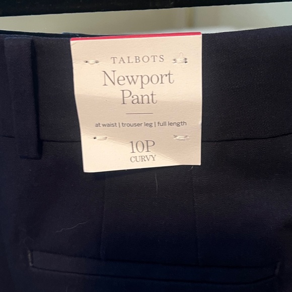 Talbots Newport Curvey Petite Pants (Navy, 10P) - Picture 3 of 6